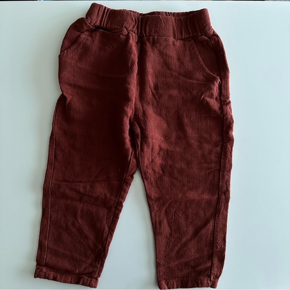 Toddler Rust Colored Long Woven Set Size 2T - Picture 4 of 4